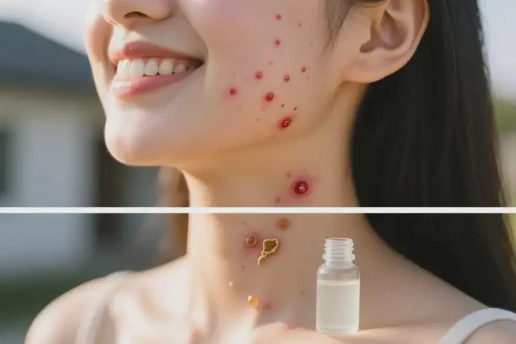 女生脖子上容易長(zhǎng)濕疹能夠徹底治愈嗎(圖1)