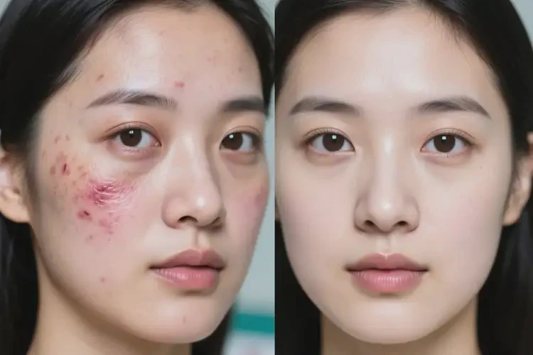 女生面部出现湿疹能靠自己自愈吗(图4)