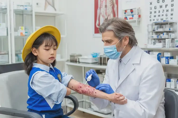 小學(xué)生手臂容易起濕疹能夠徹底治愈嗎(圖3)