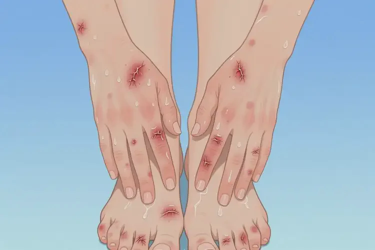 女生四肢容易起濕疹不管它會自己痊愈嗎(圖2)