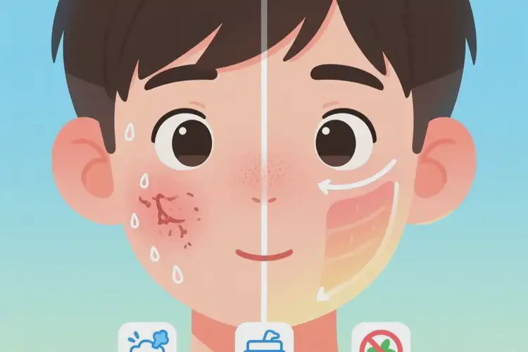 青少年面部起濕疹能夠徹底治愈嗎(圖2)