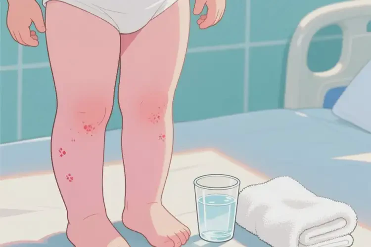 小兒大腿偶爾起濕疹能靠自己自愈嗎(圖1)