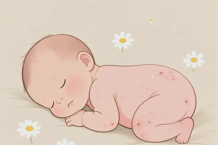 新生兒脖子長濕疹能徹底自愈嗎(圖3)