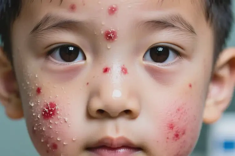 小孩臉上長濕疹可不可以徹底自愈(圖1)