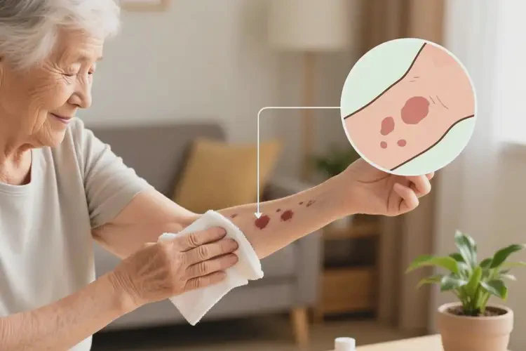 老年人手臂容易起濕疹能徹底自愈嗎(圖3)