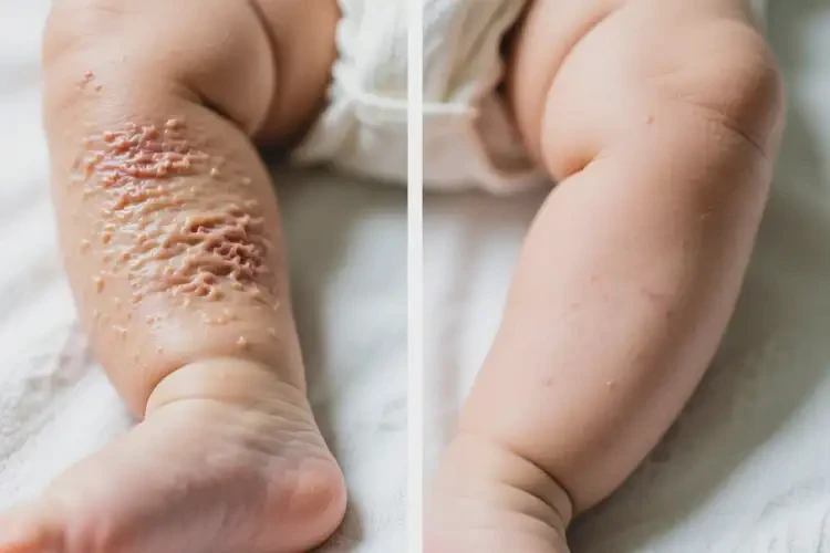 婴儿小腿出湿疹能够彻底治愈吗(图2)