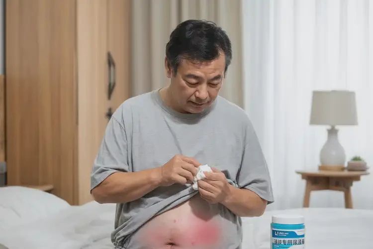 男人肚子有濕疹不管它會(huì)自己自愈嗎(圖2)