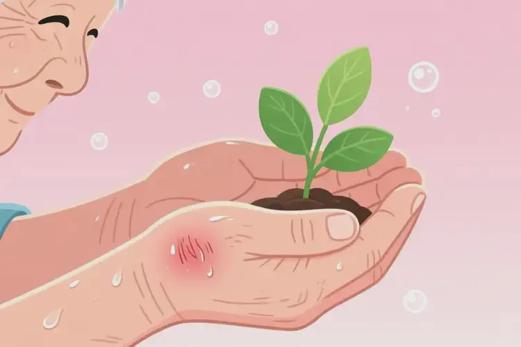 老年人手上長(zhǎng)濕疹能靠自己自愈嗎(圖1)