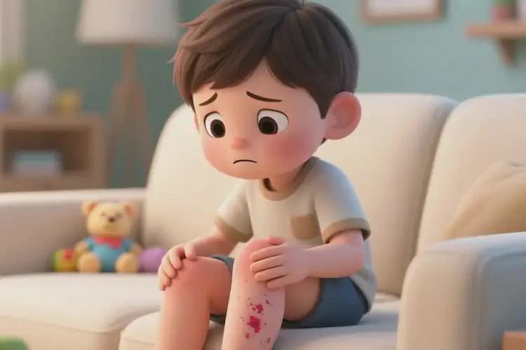 小兒大腿偶爾起濕疹能靠自己自愈嗎(圖2)