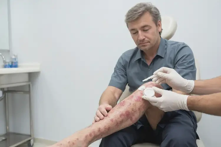 男人小腿容易起濕疹能夠徹底治愈嗎(圖3)