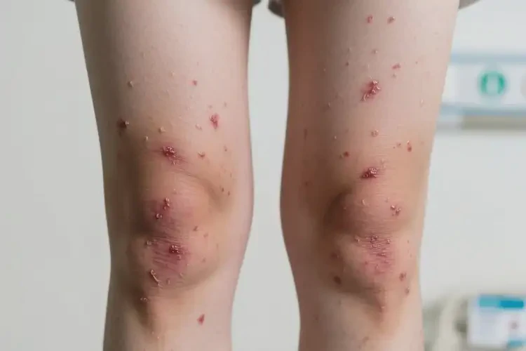 大学生大腿上偶尔长湿疹不管它会自己自愈吗(图2)