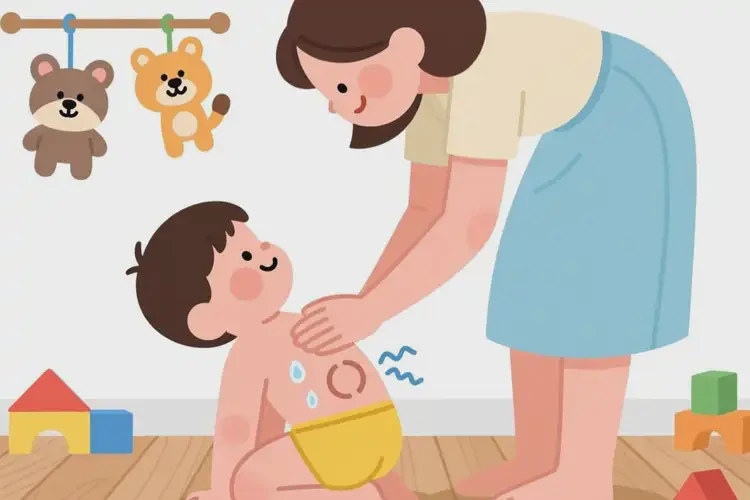 少兒屁股上容易長濕疹可以徹底自愈嗎(圖1)