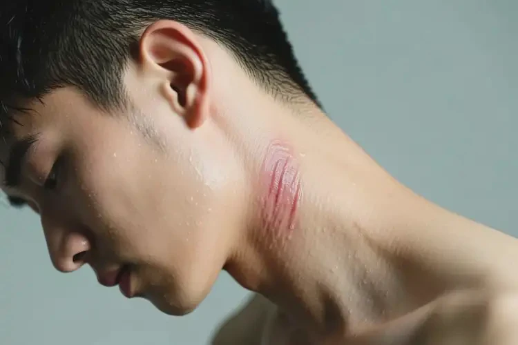 男生脖子上出濕疹不管它會(huì)自己痊愈嗎(圖2)