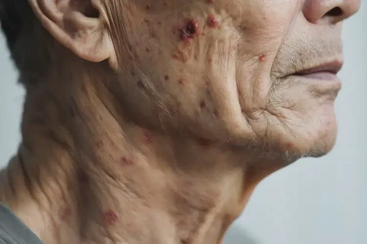 老人脖子有濕疹不管它會(huì)自己好嗎(圖4)