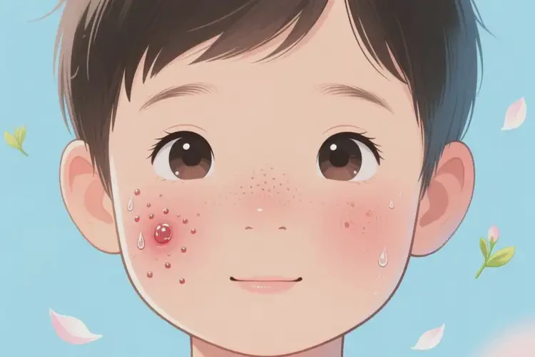 兒童面部出現(xiàn)濕疹不管它會(huì)自己好嗎(圖1)