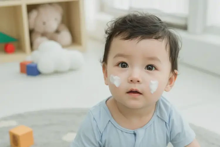 寶寶臉上容易長濕疹能徹底自愈嗎(圖2)