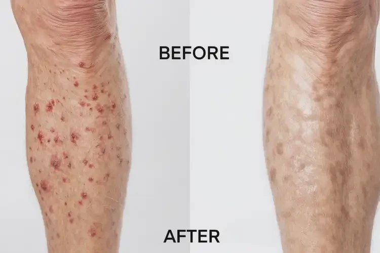 老人大腿起湿疹能彻底自愈吗(图2)