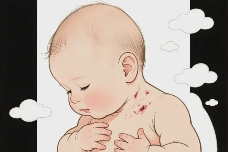 寶寶脖子上偶爾起濕疹不管它會自己自愈嗎(圖2)