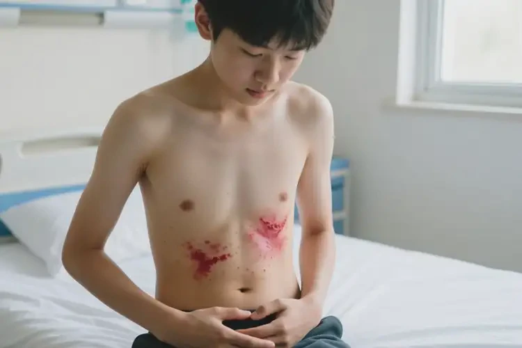 青少年肚子出现湿疹不管它会自己痊愈吗(图4)