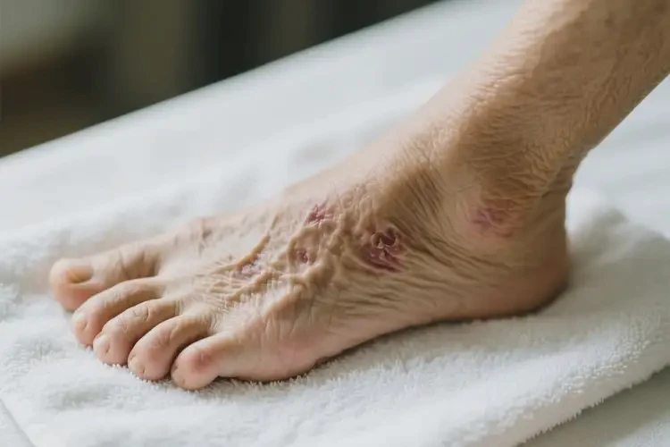 老人腳上起濕疹不管它會(huì)自己痊愈嗎(圖2)