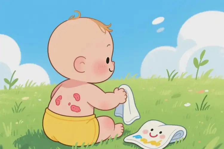 寶寶屁股上長濕疹不管它會自己痊愈嗎(圖2)