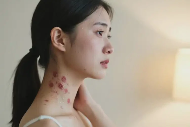 青年人脖子有濕疹不管它會(huì)自己好嗎(圖3)