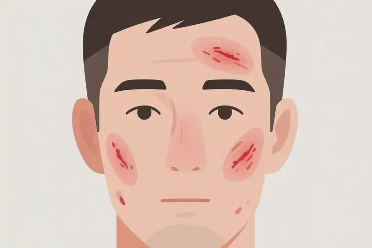 男性面部出湿疹能靠自己自愈吗(图4)