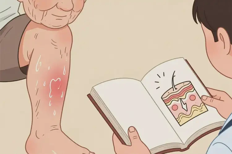 老人小腿上長濕疹能徹底自愈嗎(圖3)