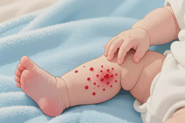 嬰幼兒小腿上長濕疹不管它會(huì)自己痊愈嗎(圖3)