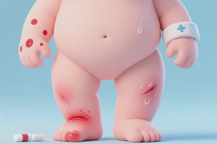 宝宝四肢出湿疹能彻底自愈吗(图1)