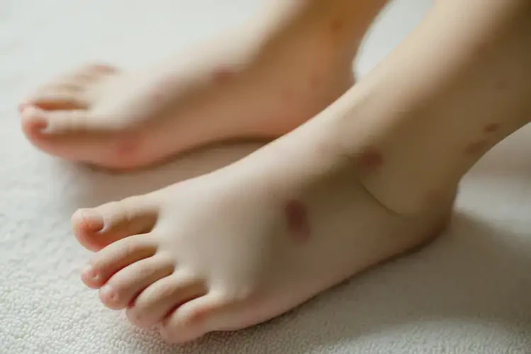 小孩腳上經(jīng)常起濕疹能徹底自愈嗎(圖4)