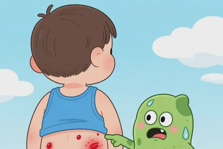 小孩肚子長(zhǎng)濕疹不管它會(huì)自己痊愈嗎(圖2)