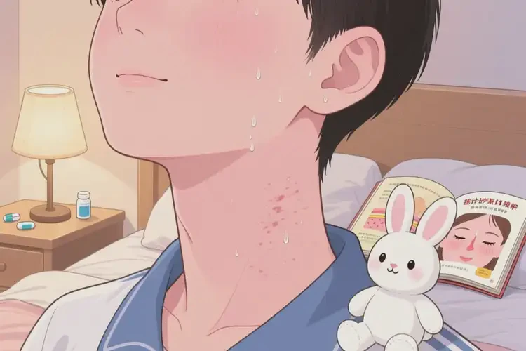 中學(xué)生脖子起濕疹可不可以徹底自愈(圖1)