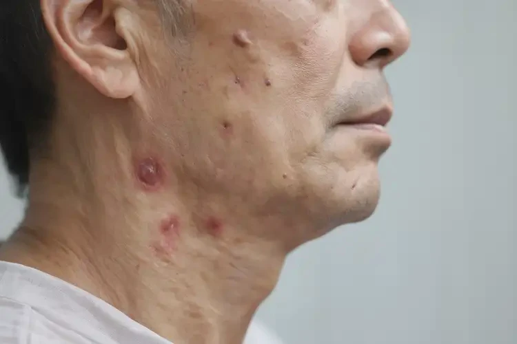 男性脖子上偶爾起濕疹不管它會自己自愈嗎(圖4)