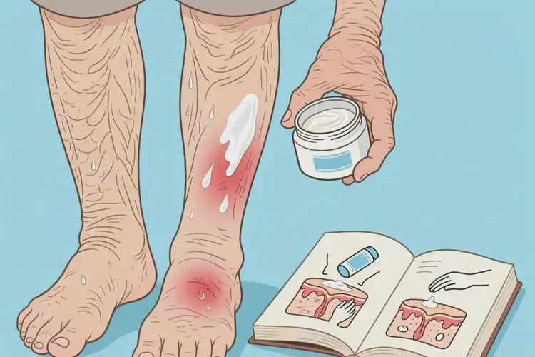 高齡老人小腿偶爾起濕疹能徹底自愈嗎(圖1)