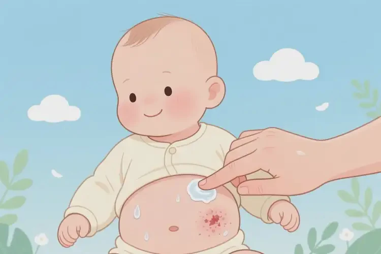 孩子肚子上出濕疹能夠徹底治愈嗎(圖3)