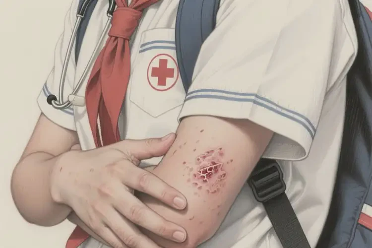 中學生手臂上出現(xiàn)濕疹能靠自己自愈嗎(圖2)