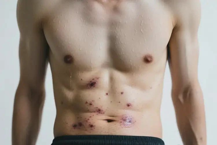 男人肚子上偶爾長濕疹不管它會(huì)自己痊愈嗎(圖3)