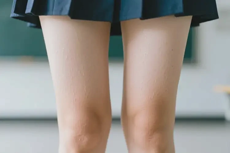 大学生大腿上偶尔长湿疹不管它会自己自愈吗(图3)