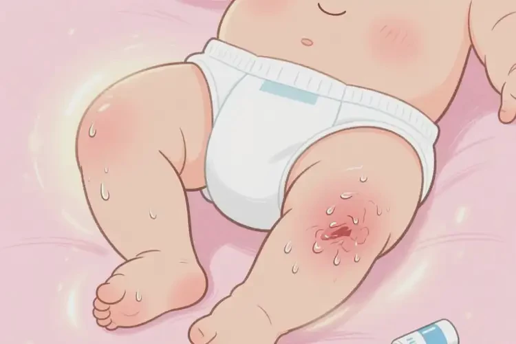 小兒大腿上容易起濕疹不管它會自己自愈嗎(圖1)