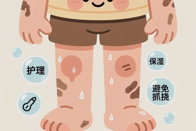 小兒四肢容易起濕疹能徹底自愈嗎(圖1)