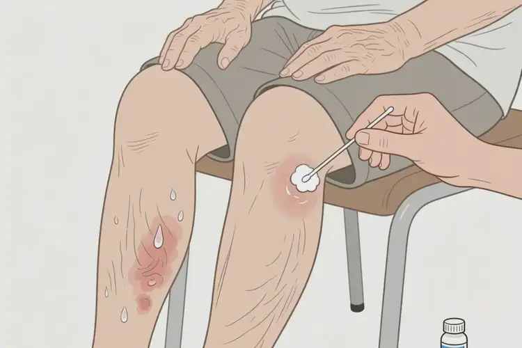 老年人小腿出現(xiàn)濕疹能不能徹底自愈(圖2)