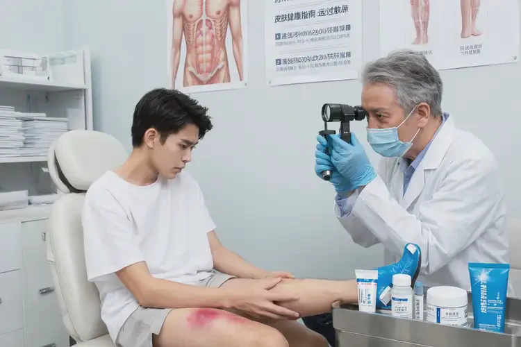 青年人大腿出濕疹可以徹底自愈嗎(圖1)