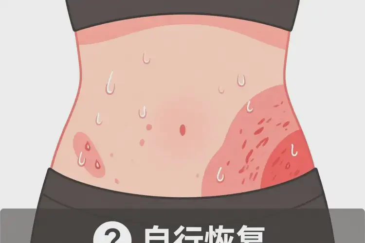 女性肚子偶爾起濕疹不管它會自己好嗎(圖1)