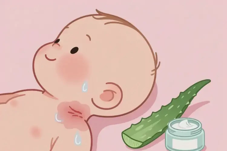 寶寶脖子上容易起濕疹可不可以徹底自愈(圖3)