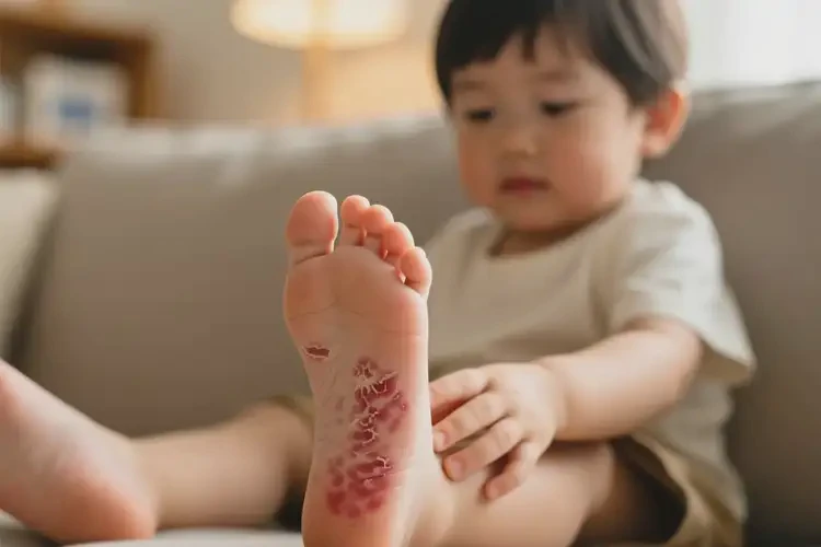 孩子腳上出濕疹不管它會(huì)自己好嗎(圖4)