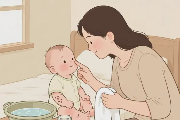 寶寶全身偶爾起濕疹可以徹底自愈嗎(圖3)