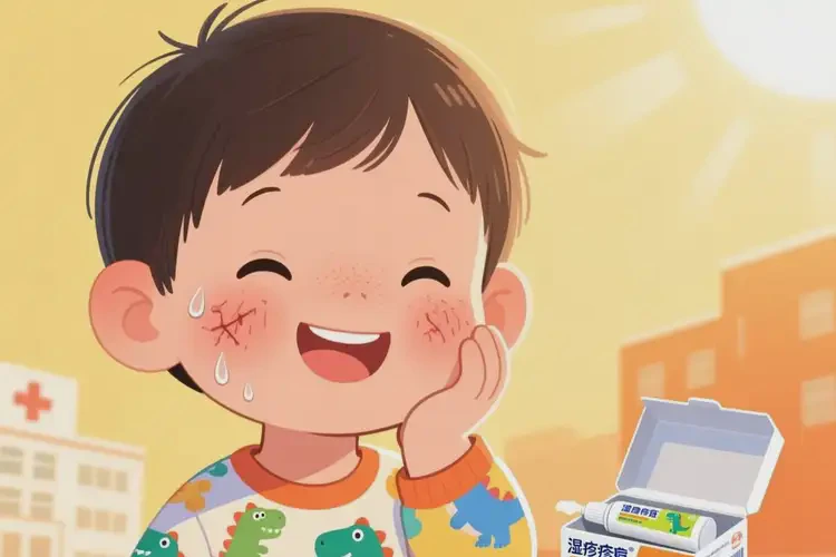 兒童面部經(jīng)常長(zhǎng)濕疹不管它會(huì)自己自愈嗎(圖1)