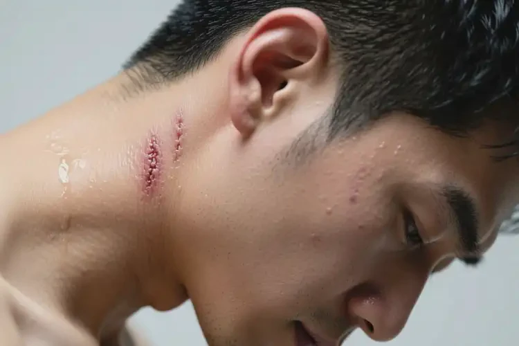 男性脖子有濕疹不管它會(huì)自己痊愈嗎(圖2)