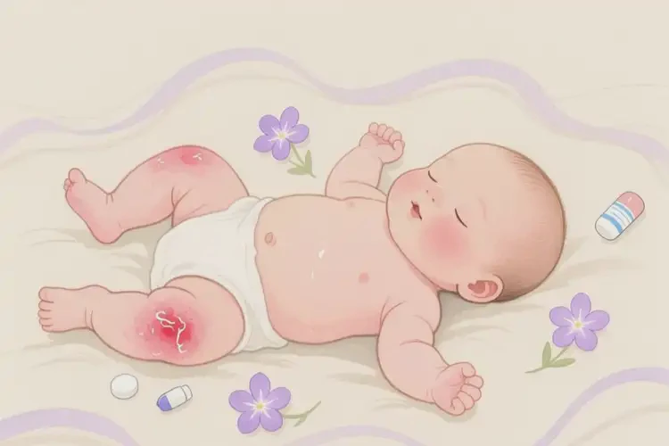 寶寶大腿偶爾起濕疹可不可以徹底自愈(圖1)